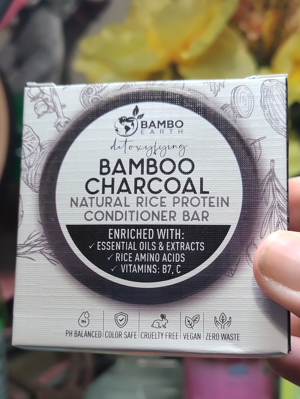 Bamboo Charcoal Conditioner Bar - Black